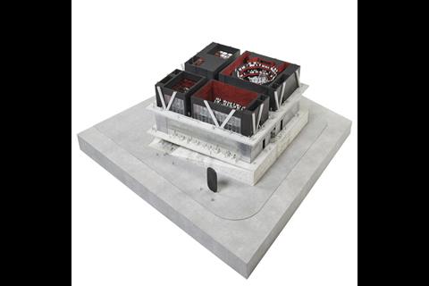 Rex - Perelman Performing Arts Centre - model - play level